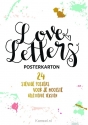 Productafbeelding Loveletters posterkarton handletteren