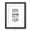 Productafbeelding Poster A4 zwart-wit Faith make things