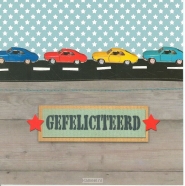 Productafbeelding Wenskaart gefeliciteerd auto's