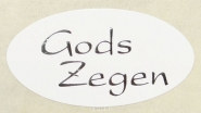 Productafbeelding Stickerrol 500 Gods zegen zilver/wit