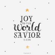 Productafbeelding Kerstkaart Joy to the world a Savior is